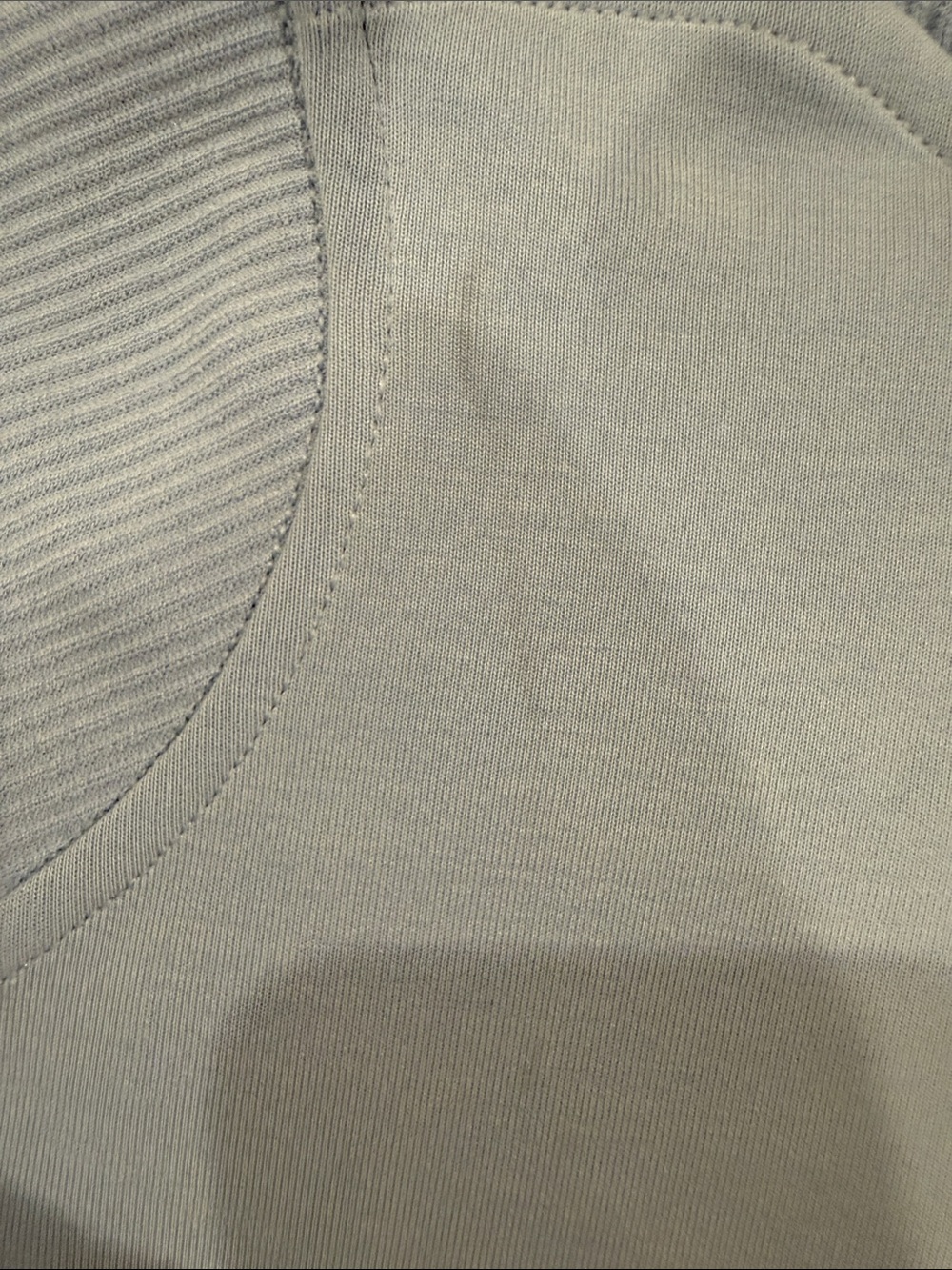 lululemon athletica Blue Denim Half-Zip Ribbed Pullover Sweatshirt - Picture 5 of 5